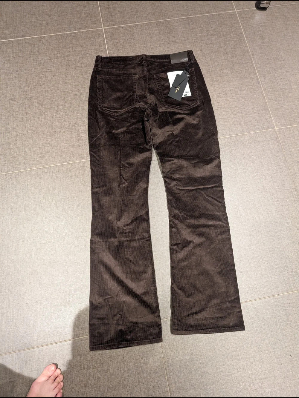 rag & bone Dark Brown Boot Cut Corduroy Jeans